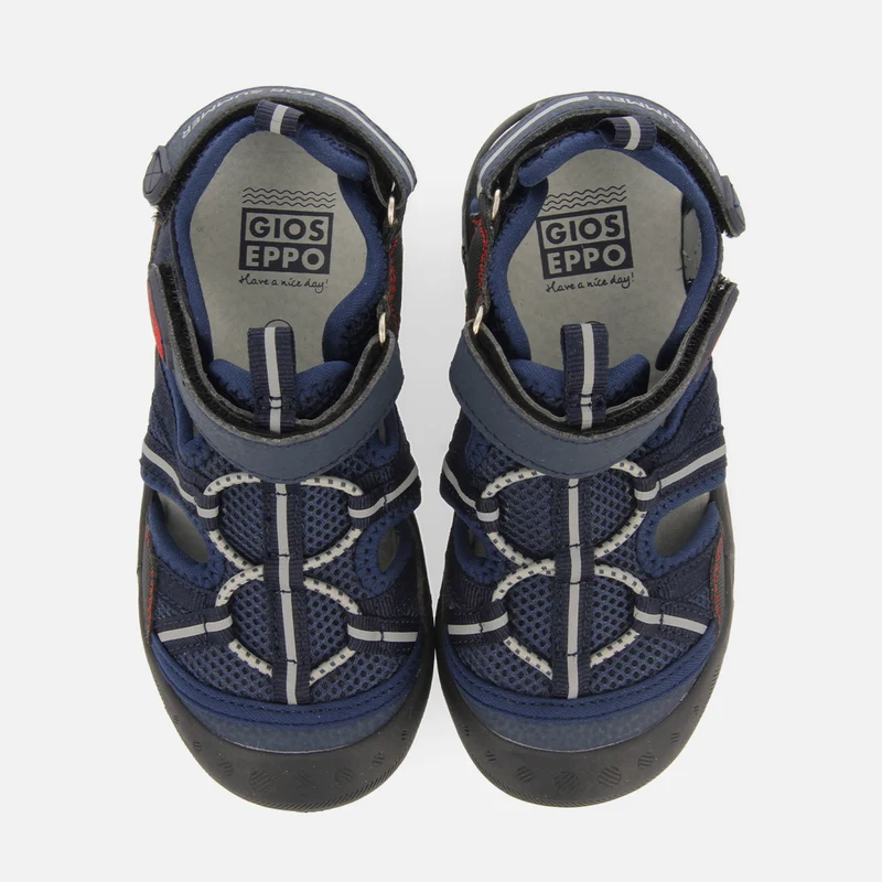 Emance boys navy blue sports sandals
