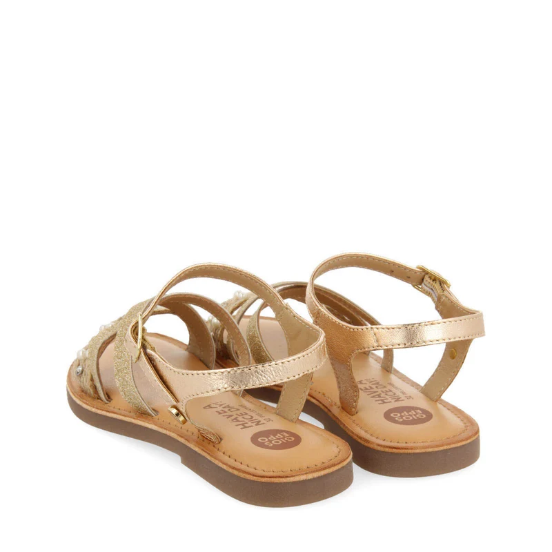 Catuti girls detailed multicoloured jute sandals