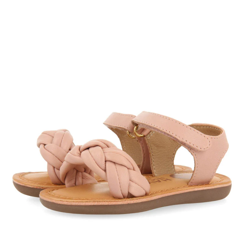 Ennery girlsinklaited leather sandals