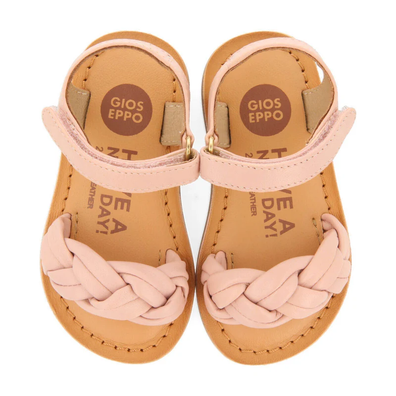 Ennery girlsinklaited leather sandals