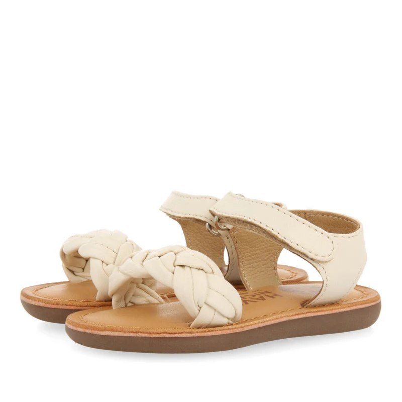 Ennery girls off whitelaited leather sandals
