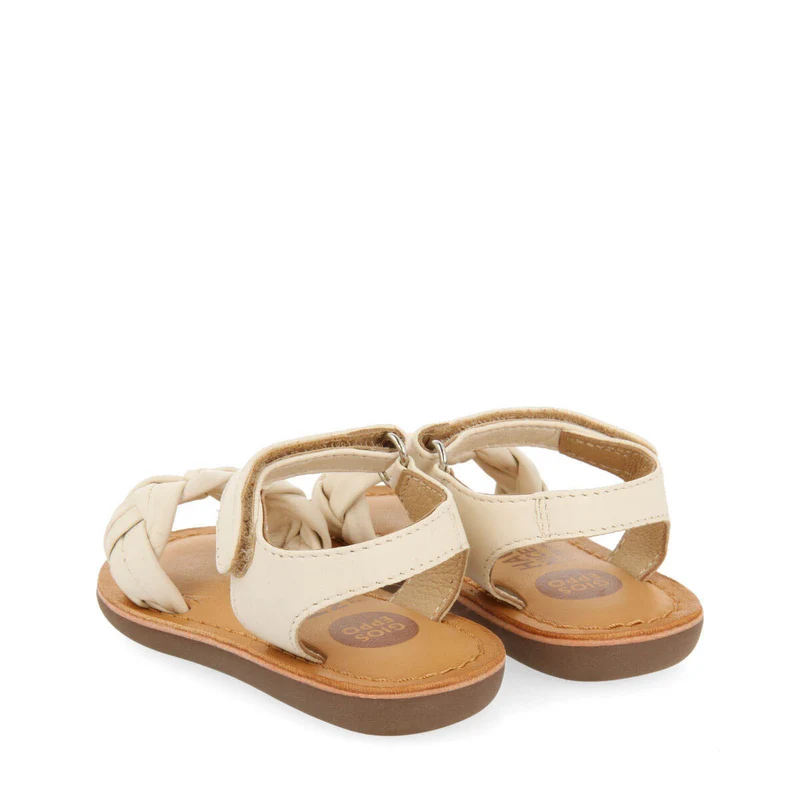 Ennery girls off whitelaited leather sandals