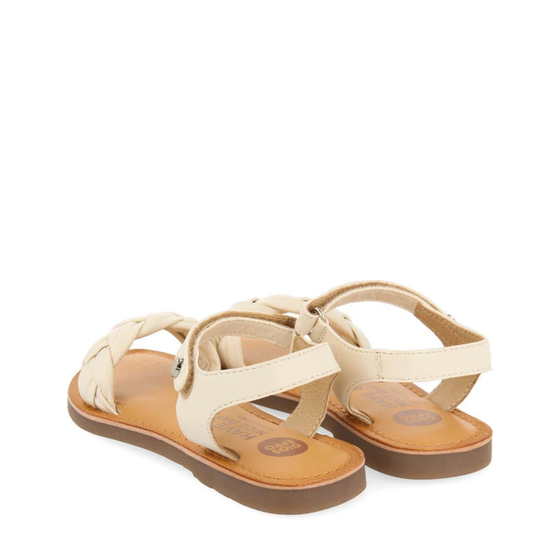 Lalande girls off whitelaited leather sandals