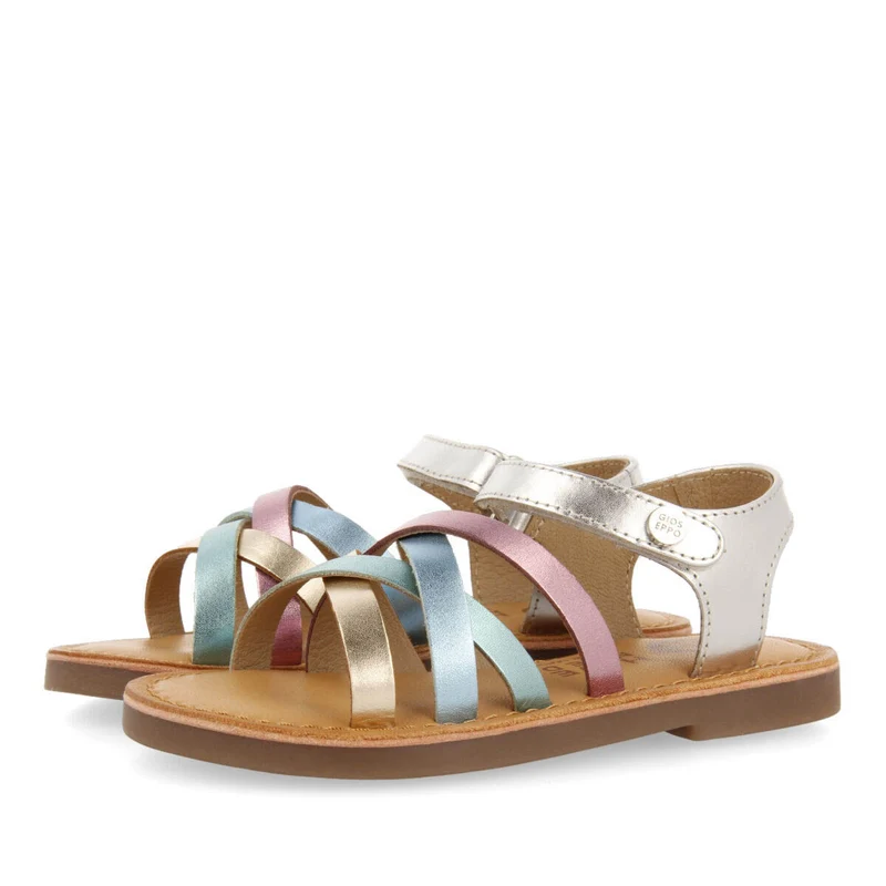 Simao girls multicoloured leather sandals
