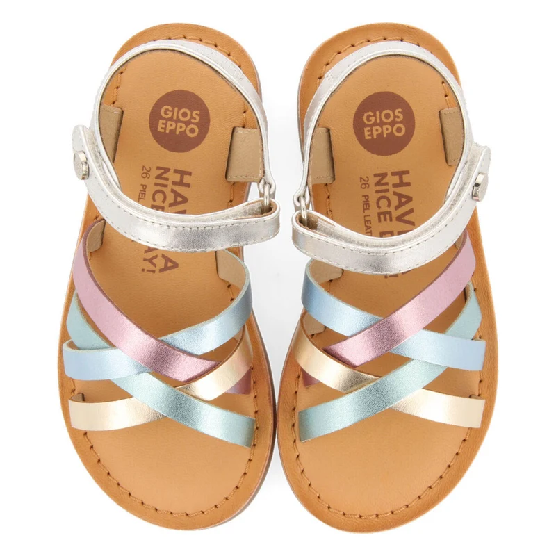 Simao girls multicoloured leather sandals