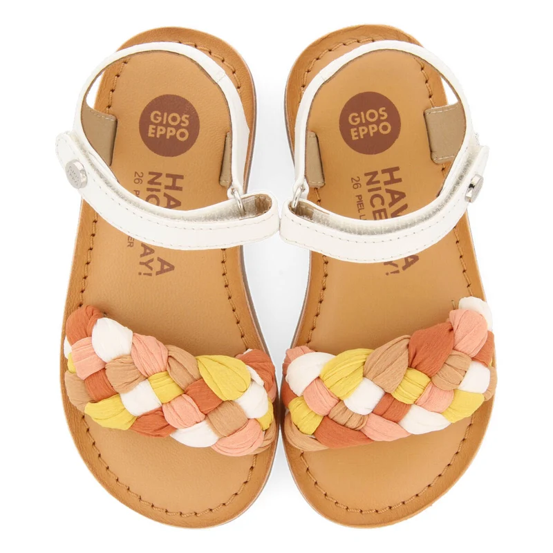 Lailly girls sandals with white vamps