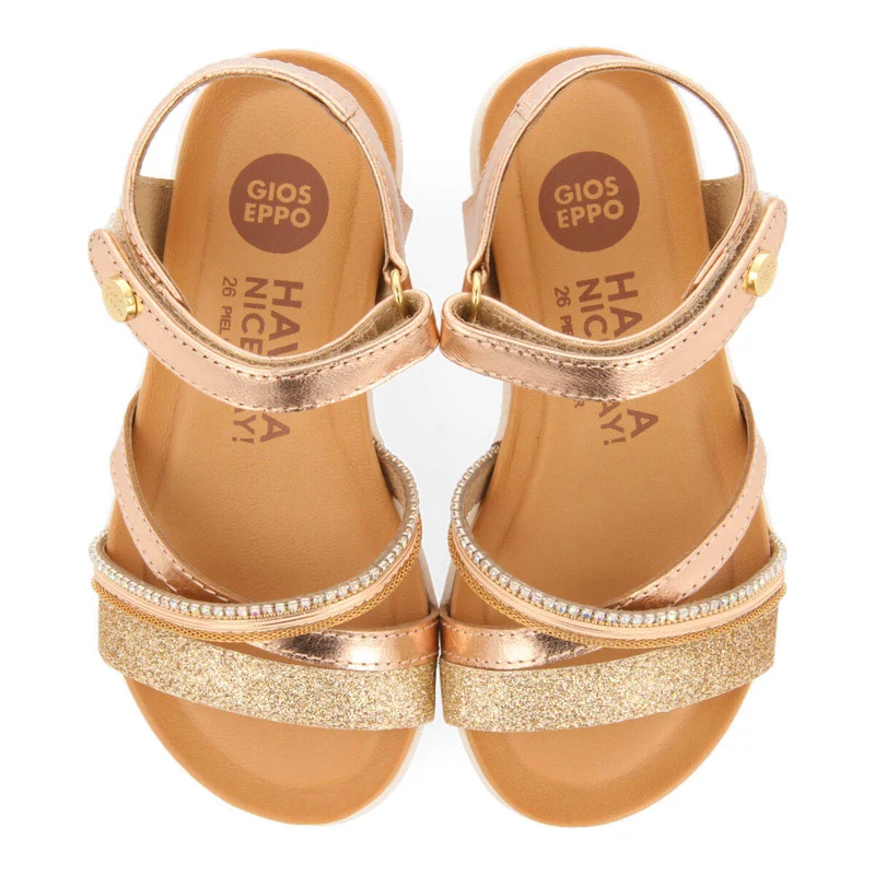 Maroa girls detailedink leather sandals