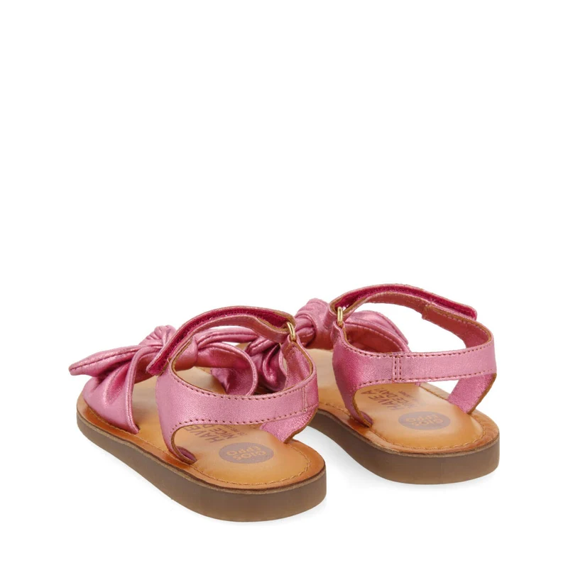Stigny girls metallic fuchsia leather sandals