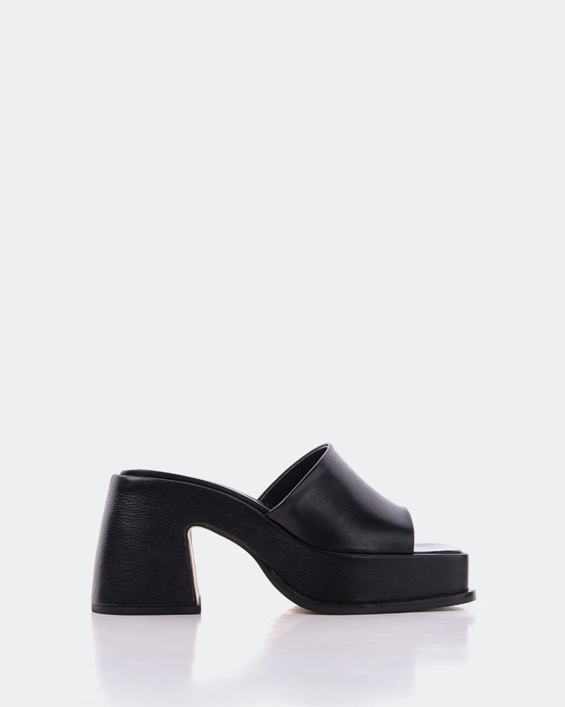 Simos Black Leather