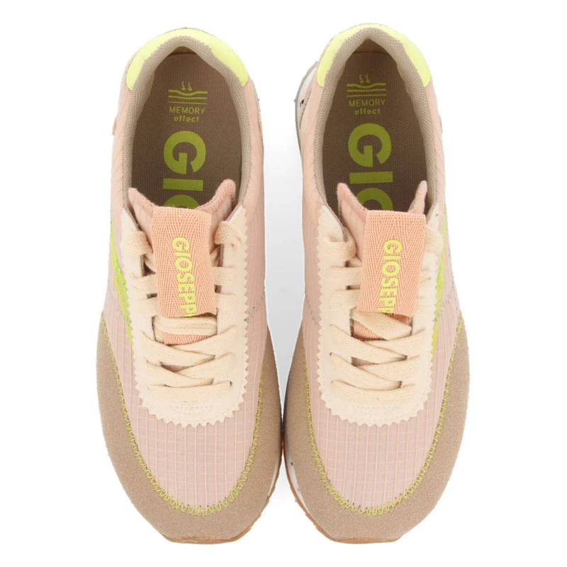Arbent women's pink textured sneakers