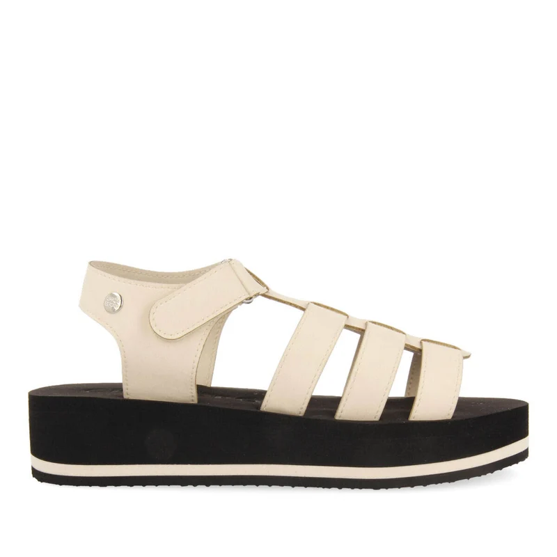 Ruch women's off-white multi-strap sandals with eva soles