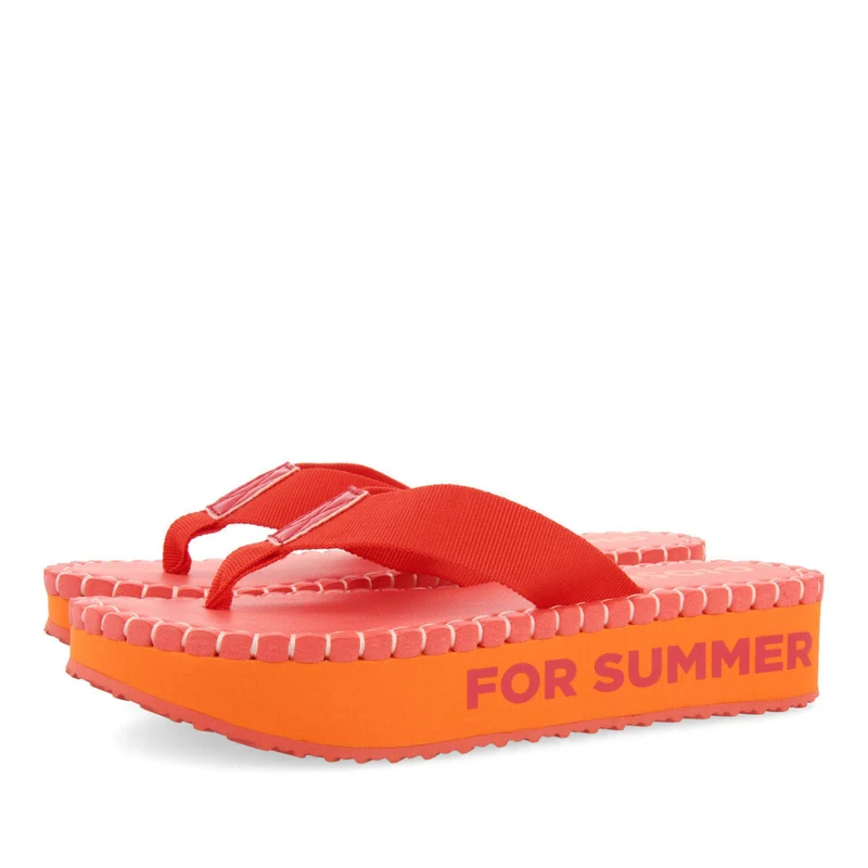 Verton women's coral sandals with straps and light soles