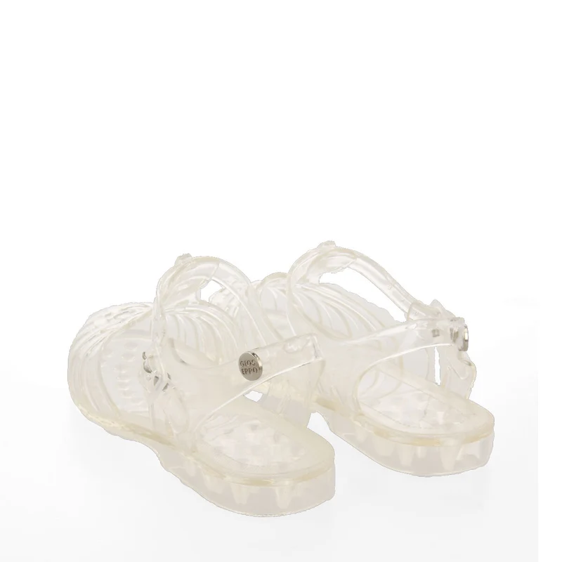 Saloa women's shiny see-through jelly sandals