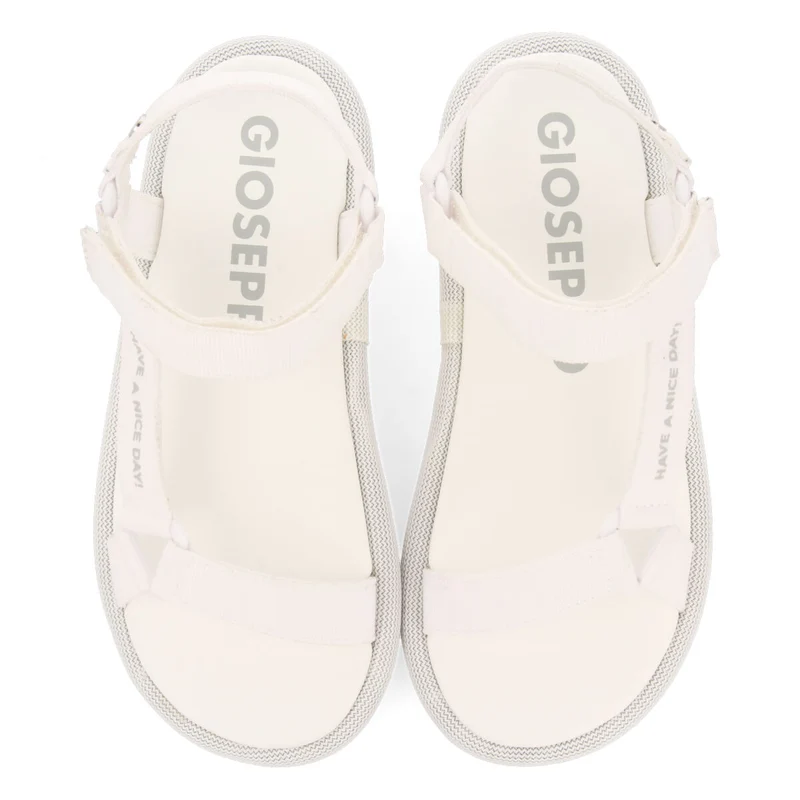 Navirai off-white sandals with straps and adjustable fastening