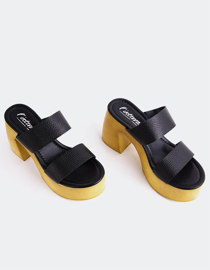 Vyronas Black Leather
