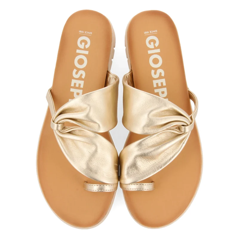 Arari women's gold slingback sandals