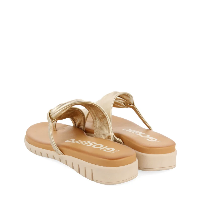 Arari women's gold slingback sandals