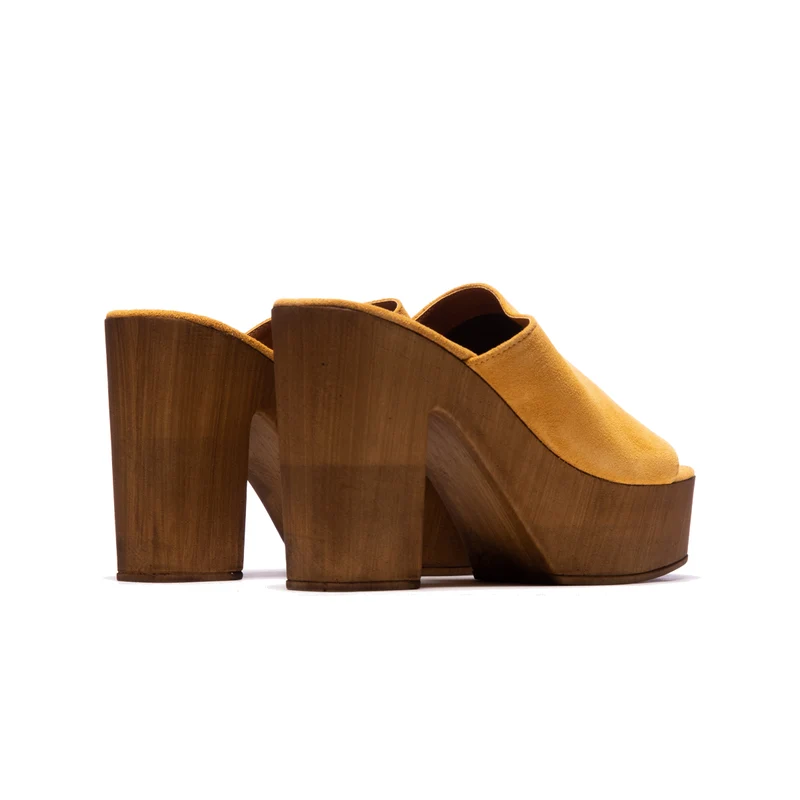 Elissa Mustard Suede
