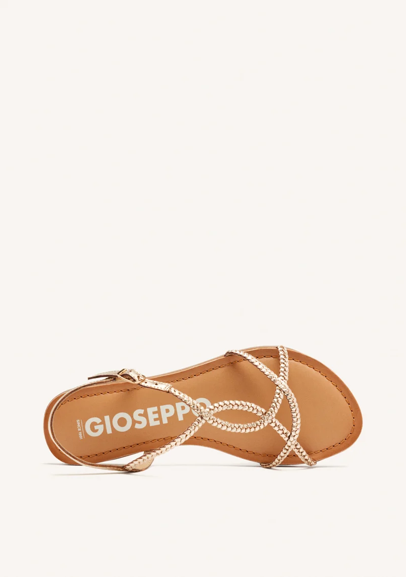 BRAIDED LEATHER SANDALS NIOAQUE