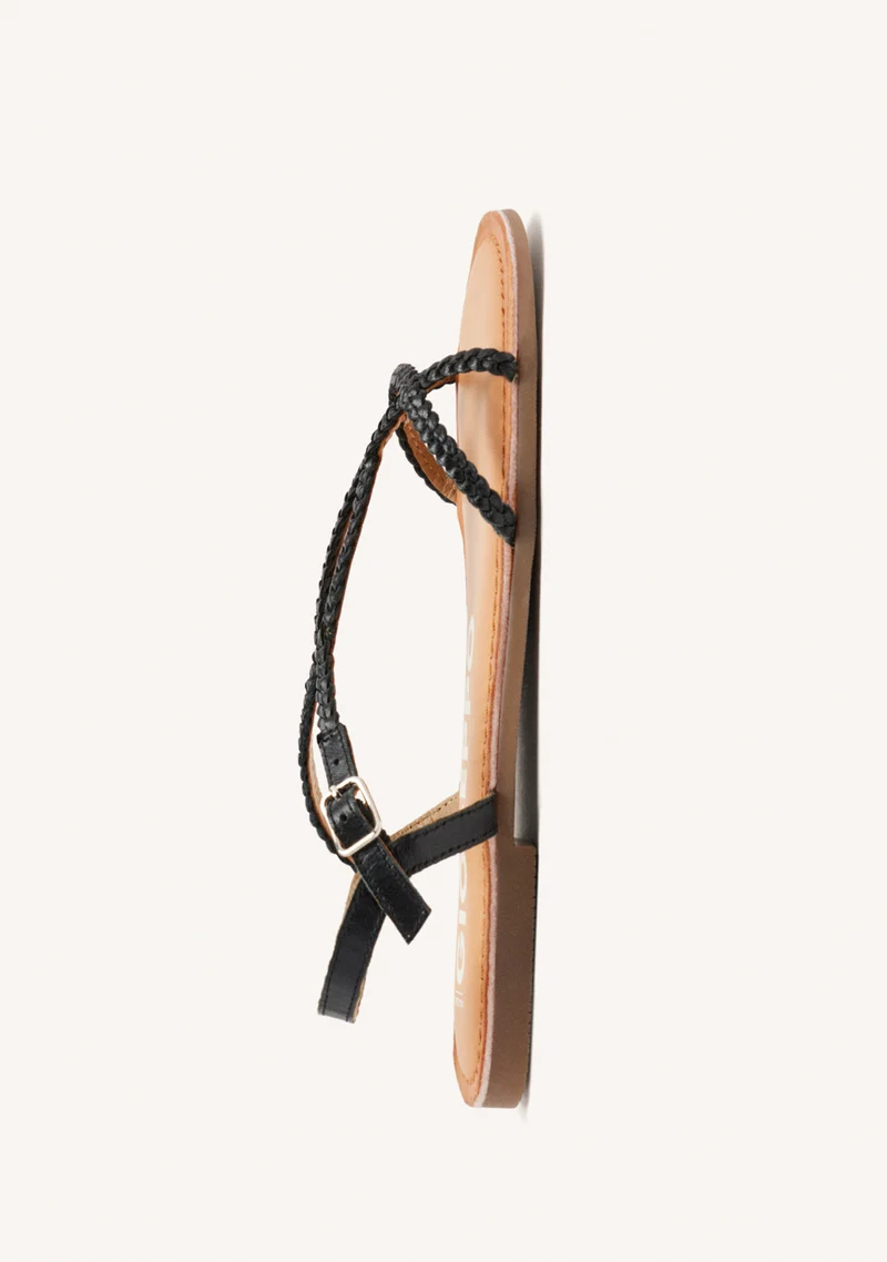 BRAIDED LEATHER SANDALS NIOAQUE