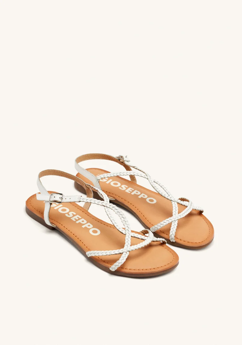 BRAIDED LEATHER SANDALS NIOAQUE