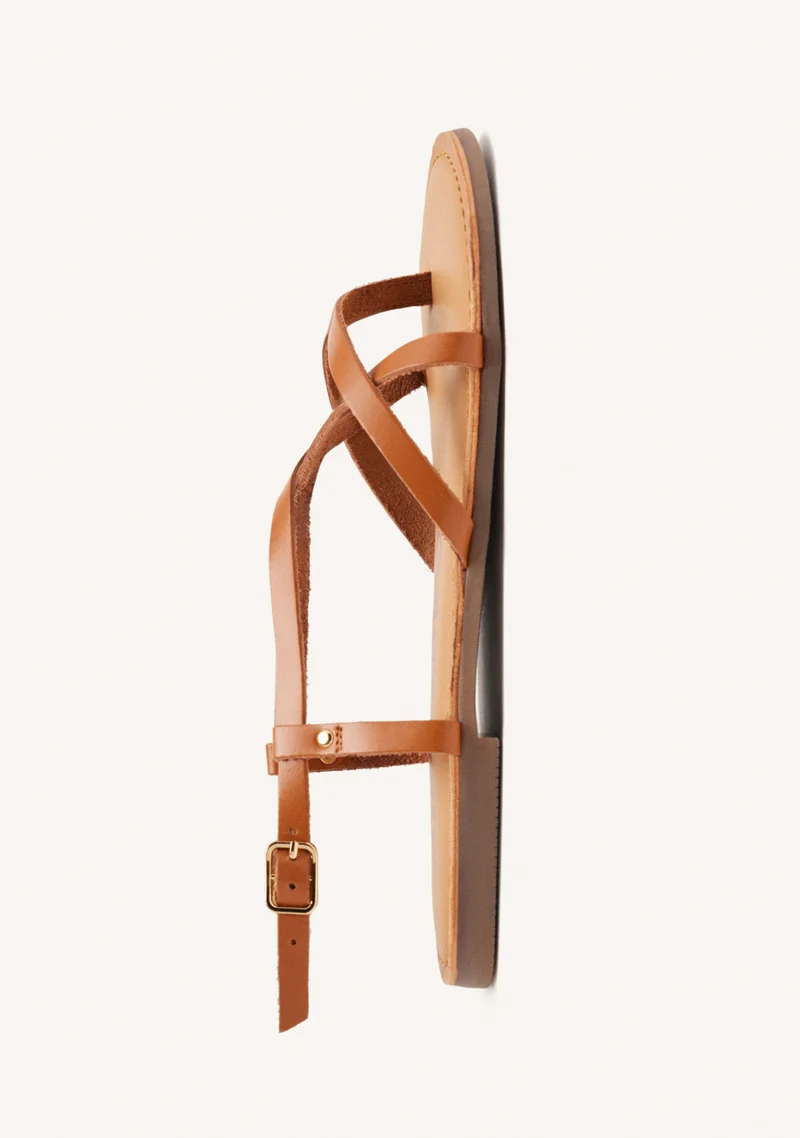 Lelex women's tan roman sandals