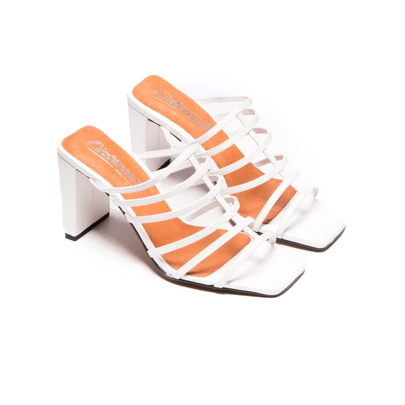 Souad White Leather