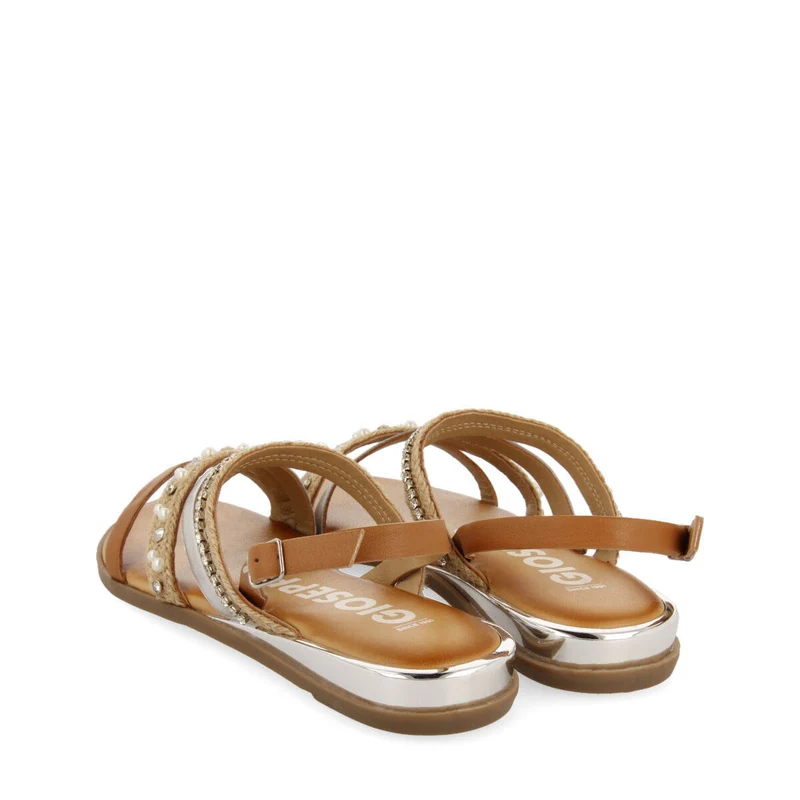 Baneins women's tan sandals with straps