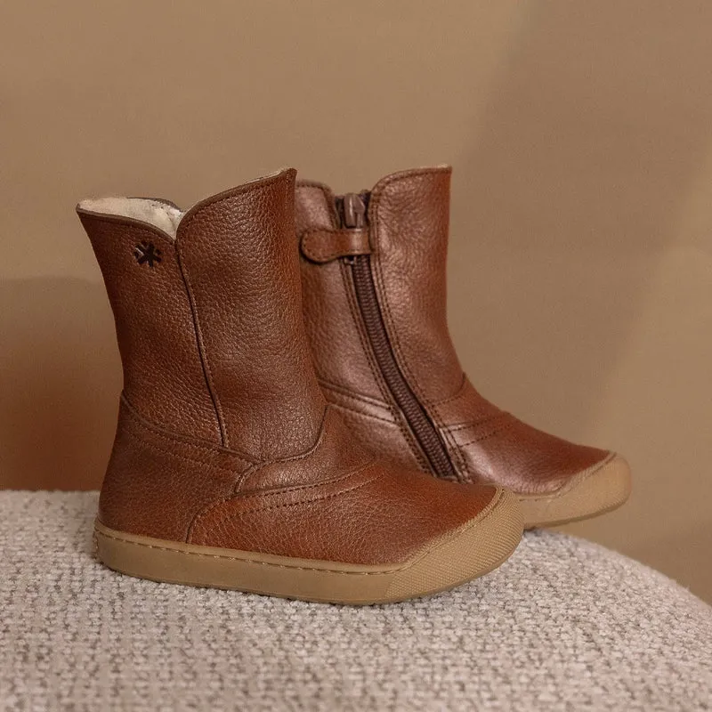 Acebos Barefoot Bota Fourrées Cuero