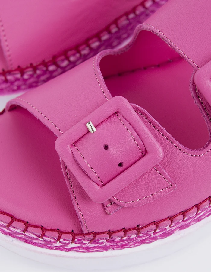Fitzroy Fuchsia Leather