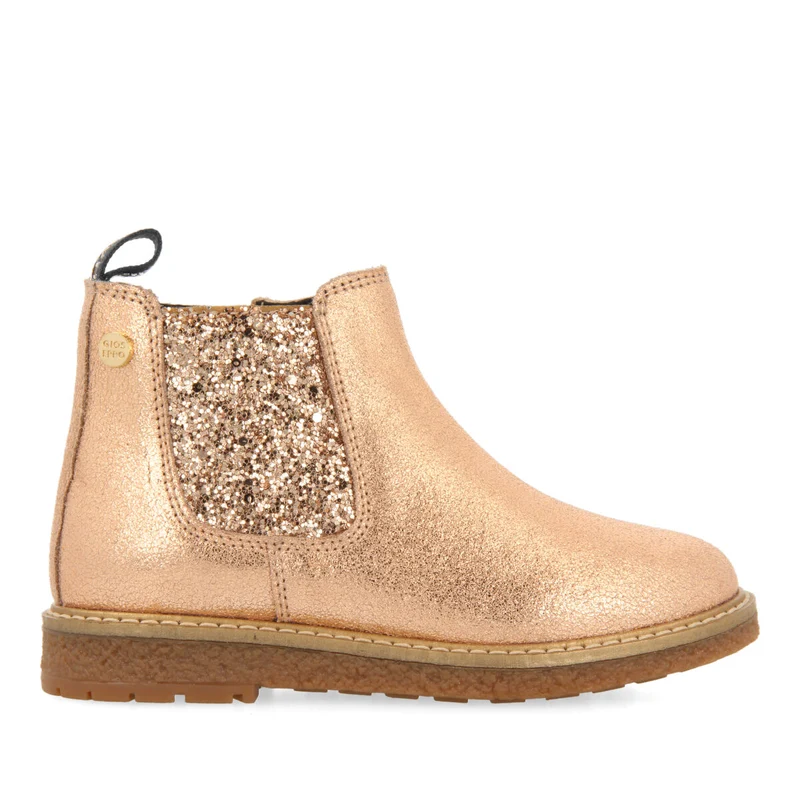 Agar children's rose gold chelsea boots