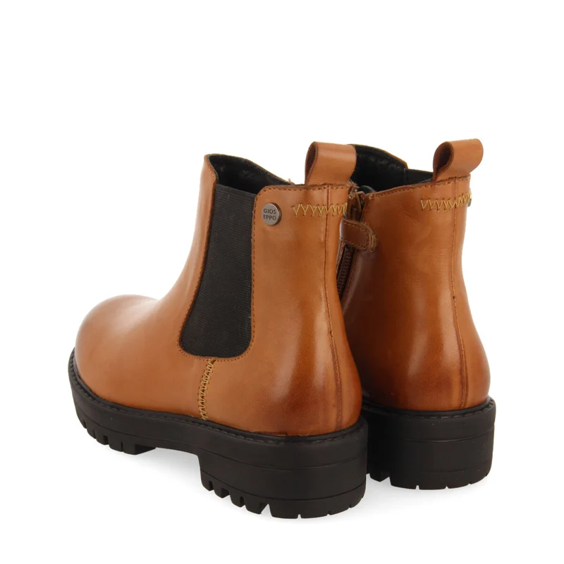 Zirl children's tan leather chelsea boots