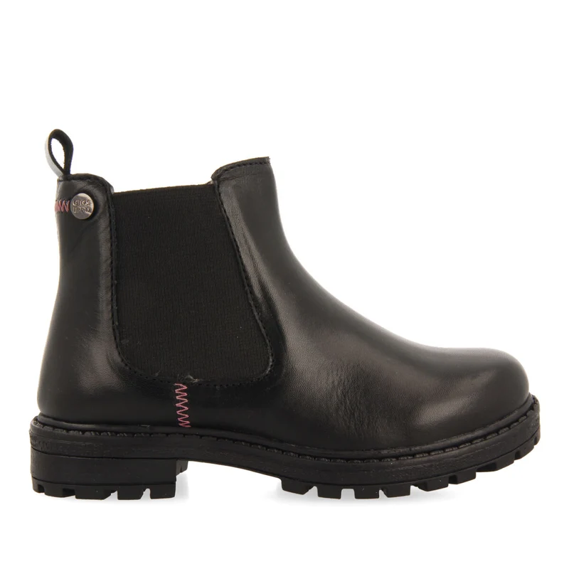 Balmedie children's black leather chelsea boots