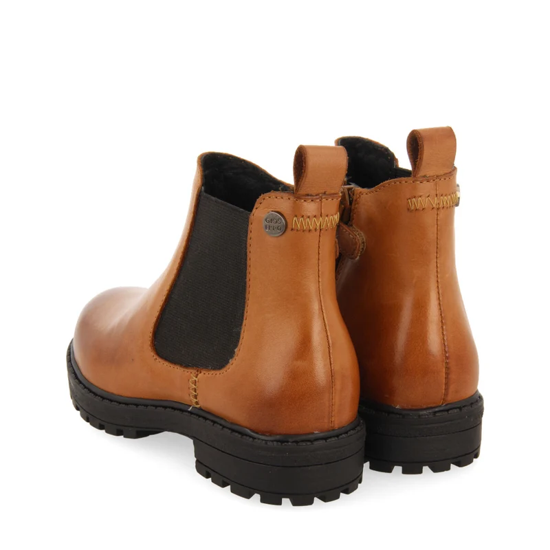 Balmedie children's tan leather chelsea boots
