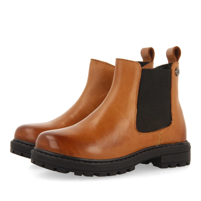Balmedie children's tan leather chelsea boots