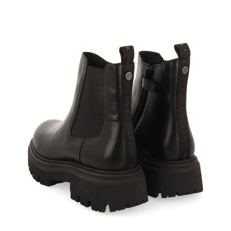 Hetland children's black leather chelsea boots