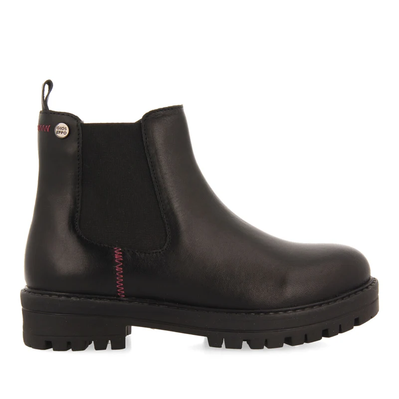 Zirl children's black leather chelsea boots