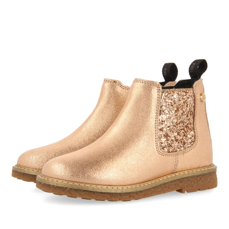 Agar children's rose gold chelsea boots