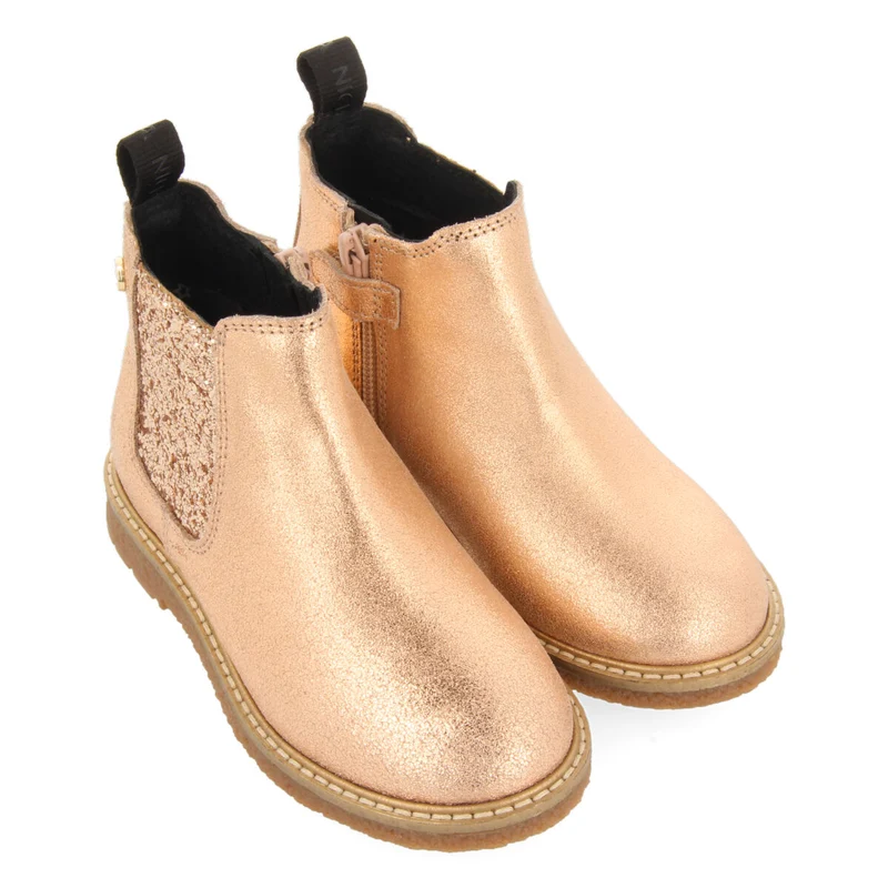Agar children's rose gold chelsea boots
