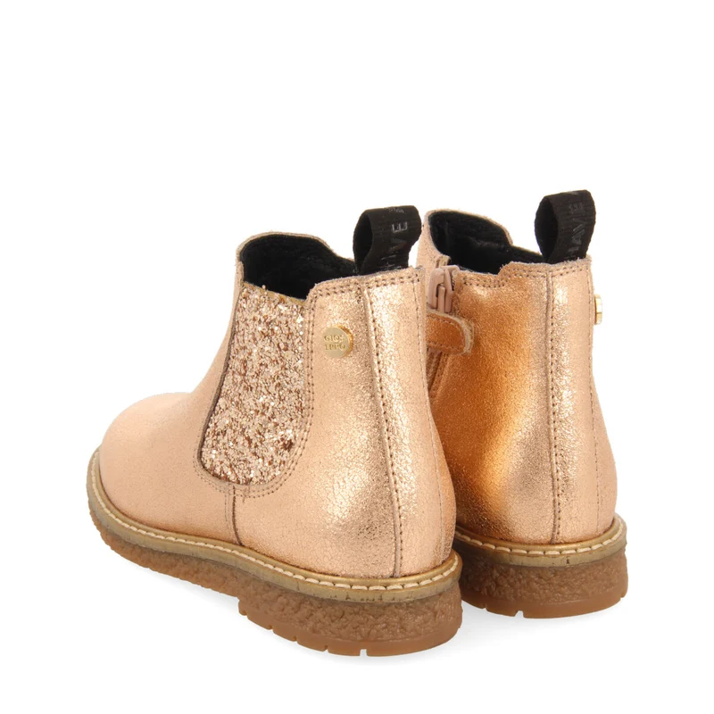Agar children's rose gold chelsea boots