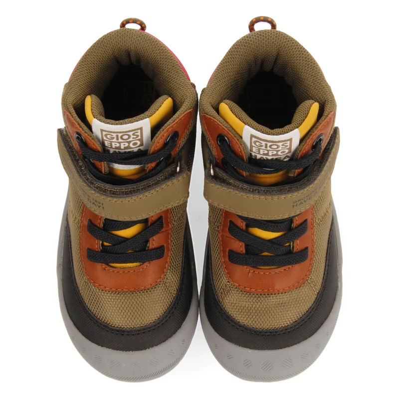 Loen children's khaki hiking boot-style sneakers