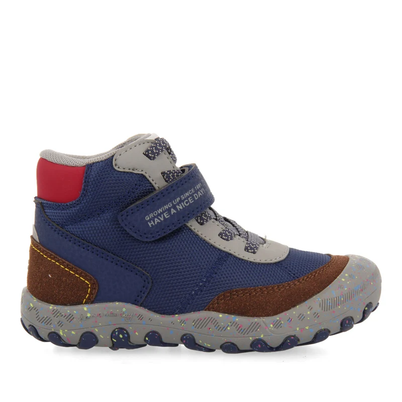 Radmer children's navy blue hiking boot-style sneakers