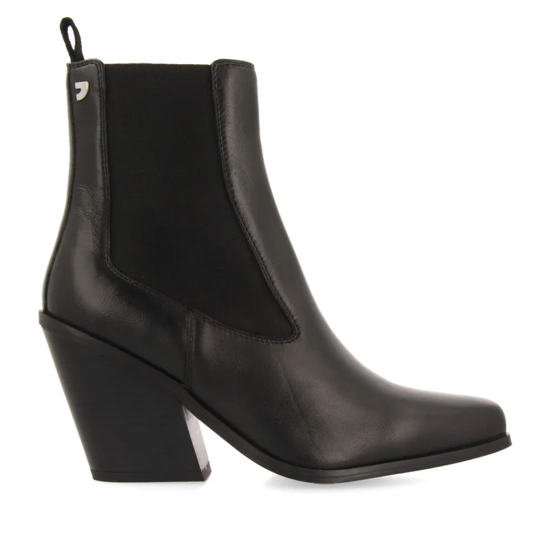 Haiming women's cowboy boots with side elastics and square toes