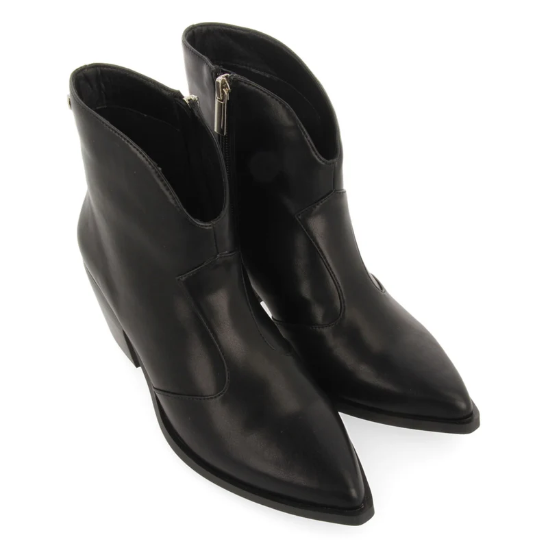 Portree women's black cowboy boots