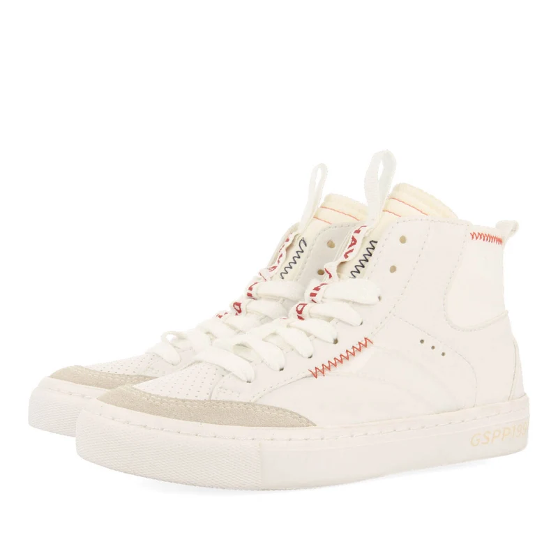 Rothesay children's white boot-style sneakers