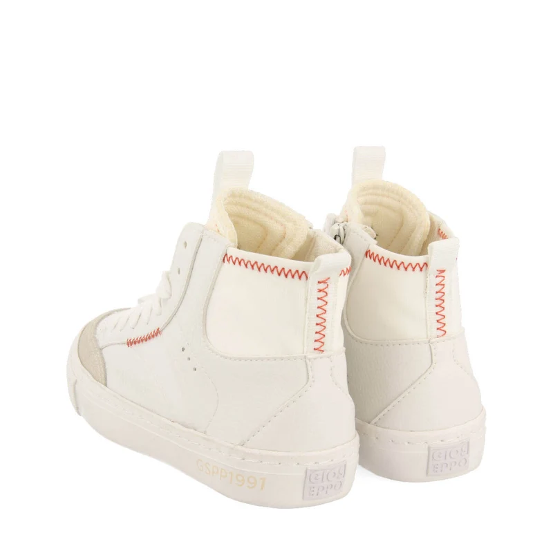 Rothesay children's white boot-style sneakers