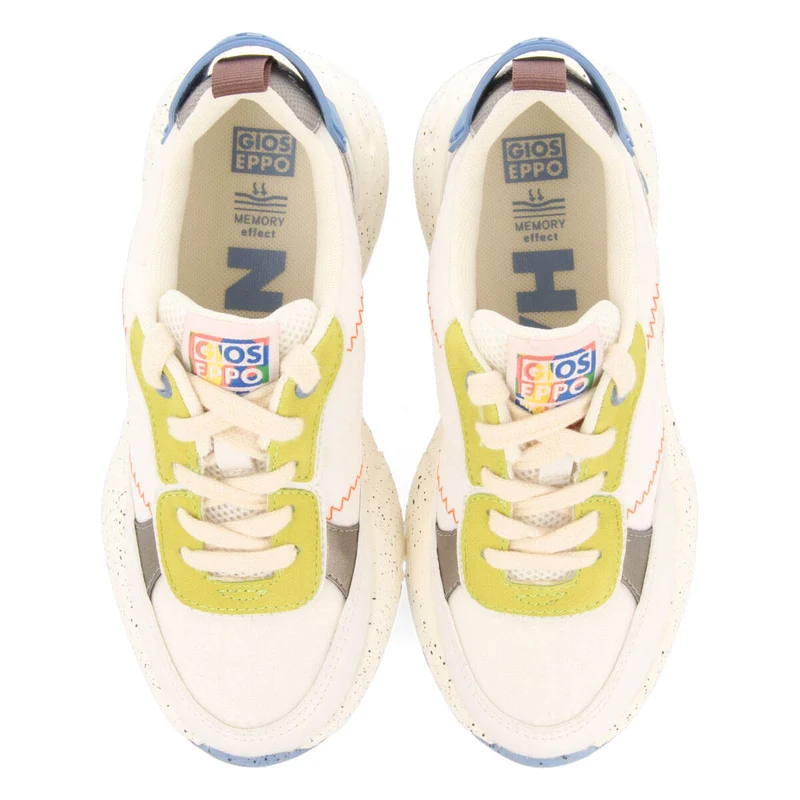 Tarnby children's white lace-up sneakers