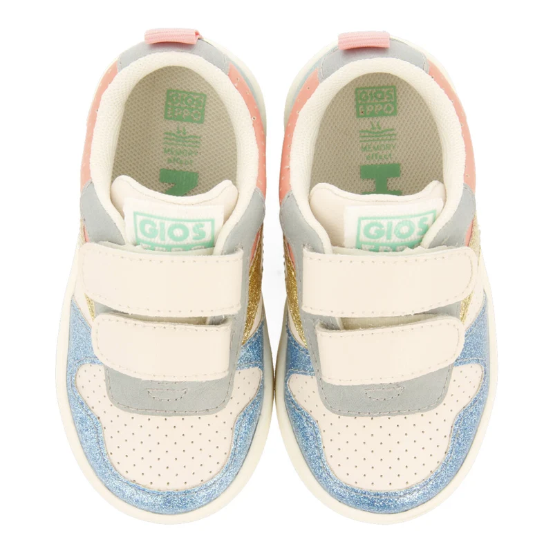 Vinstra babies' multicoloured sneakers with adjustable fastenings