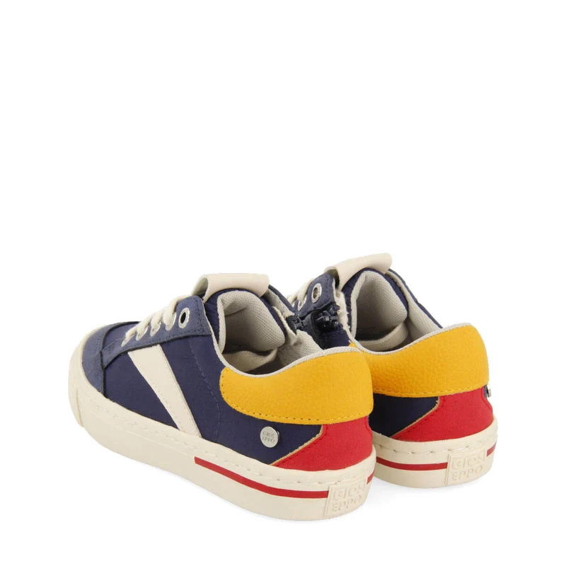 Boddam children's navy blue retro sneakers
