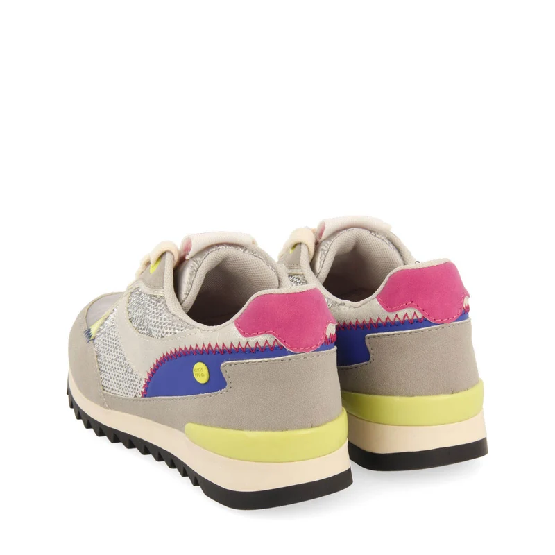 Metheven children's silver sequinned sneakers